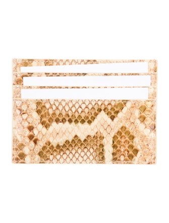 Celine Snakeskin Animal Print Wallet