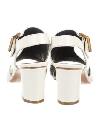 Celine Leather Slingback Sandals