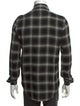 Celine Plaid Print Long Sleeve Shirt