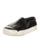 Celine Leather Fringe Trim Accent Sneakers