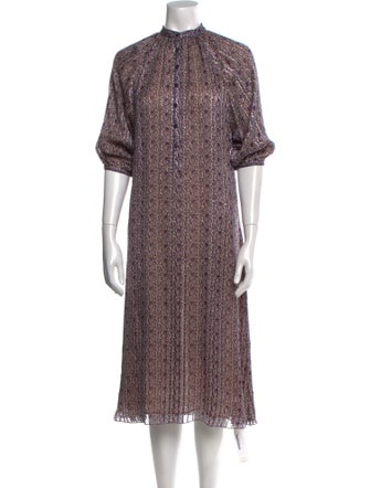 Celine Floral Print Midi Length Dress