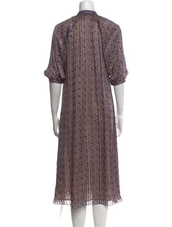 Celine Floral Print Midi Length Dress