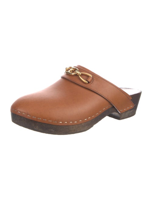 Celine Horsebit Accent Leather Mules