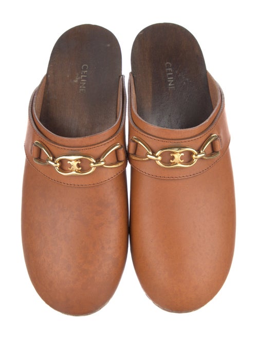 Celine Horsebit Accent Leather Mules