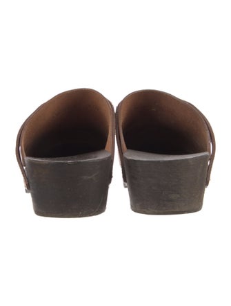 Celine Horsebit Accent Leather Mules