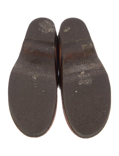 Celine Horsebit Accent Leather Mules