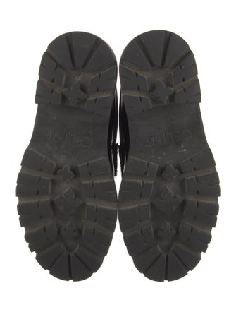 Celine Leather Chain-Link Accents Pumps