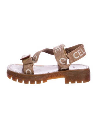 Celine Canvas Printed Sandals