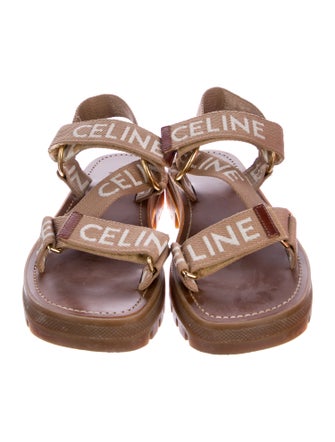 Celine Canvas Printed Sandals
