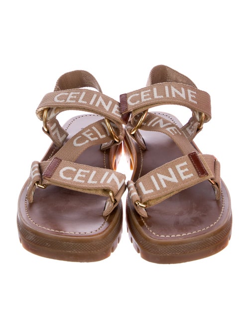 Celine Canvas Printed Sandals