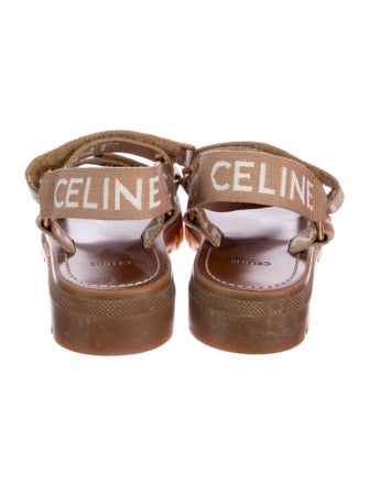 Celine Canvas Printed Sandals
