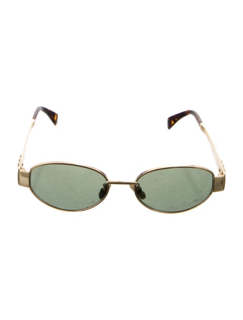 Celine Metal Triomphe Square Sunglasses