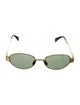 Celine Metal Triomphe Square Sunglasses