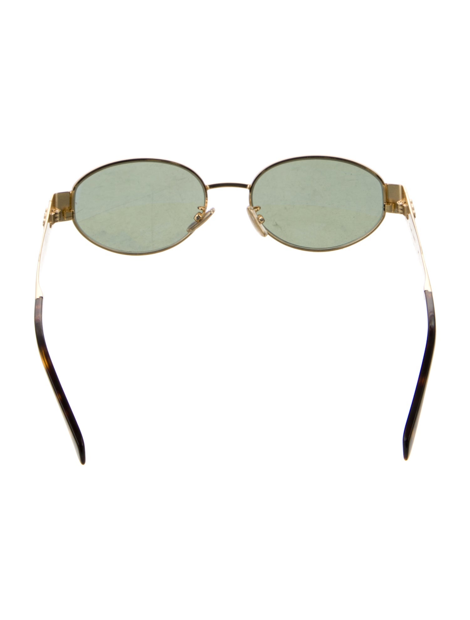 Celine Metal Triomphe Square Sunglasses