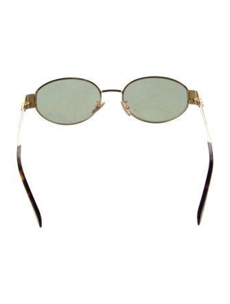 Celine Metal Triomphe Square Sunglasses