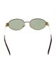 Celine Metal Triomphe Square Sunglasses