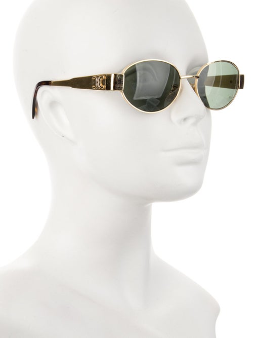 Celine Metal Triomphe Square Sunglasses