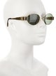 Celine Metal Triomphe Square Sunglasses