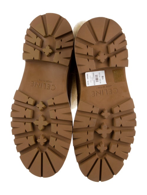 Celine Suede Printed Combat Boots