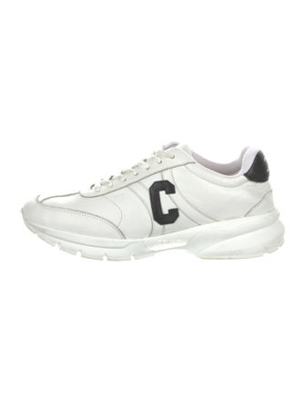 Celine Leather Graphic Print Sneakers