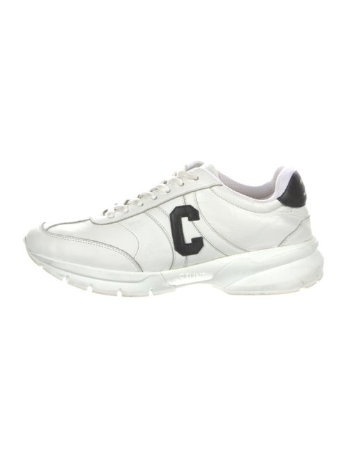 Celine Leather Graphic Print Sneakers