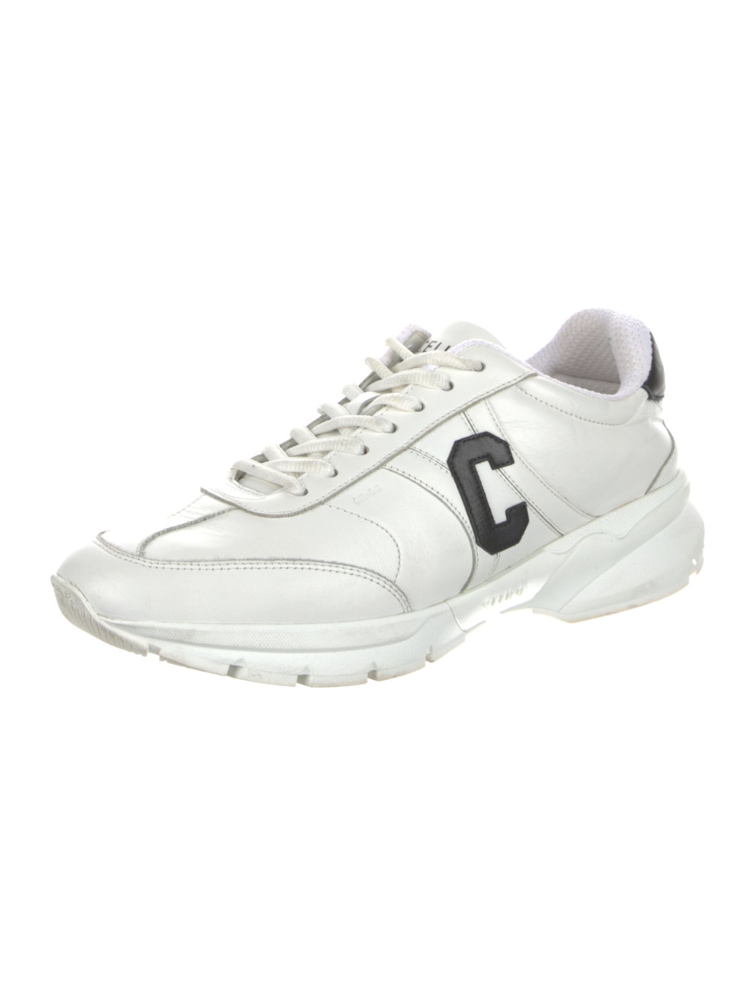 Celine Leather Graphic Print Sneakers