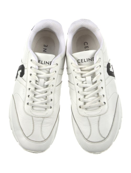 Celine Leather Graphic Print Sneakers
