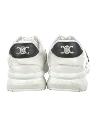 Celine Leather Graphic Print Sneakers