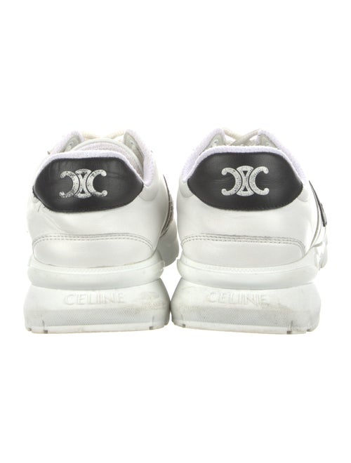 Celine Leather Graphic Print Sneakers