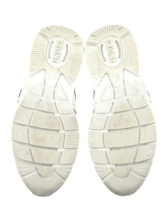 Celine Leather Graphic Print Sneakers