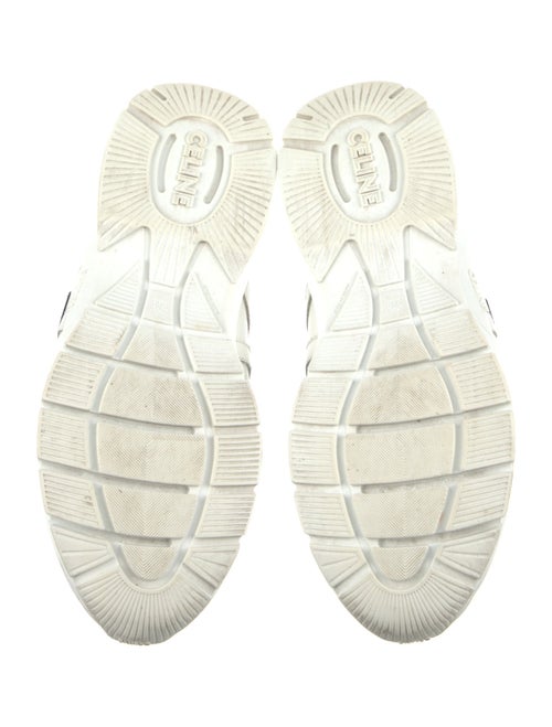 Celine Leather Graphic Print Sneakers