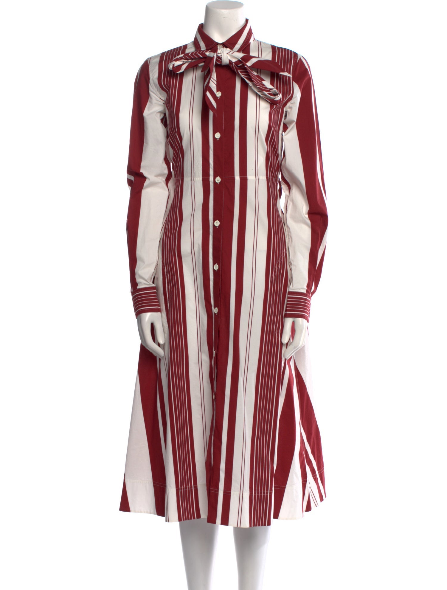 Celine Striped Midi Length Dress