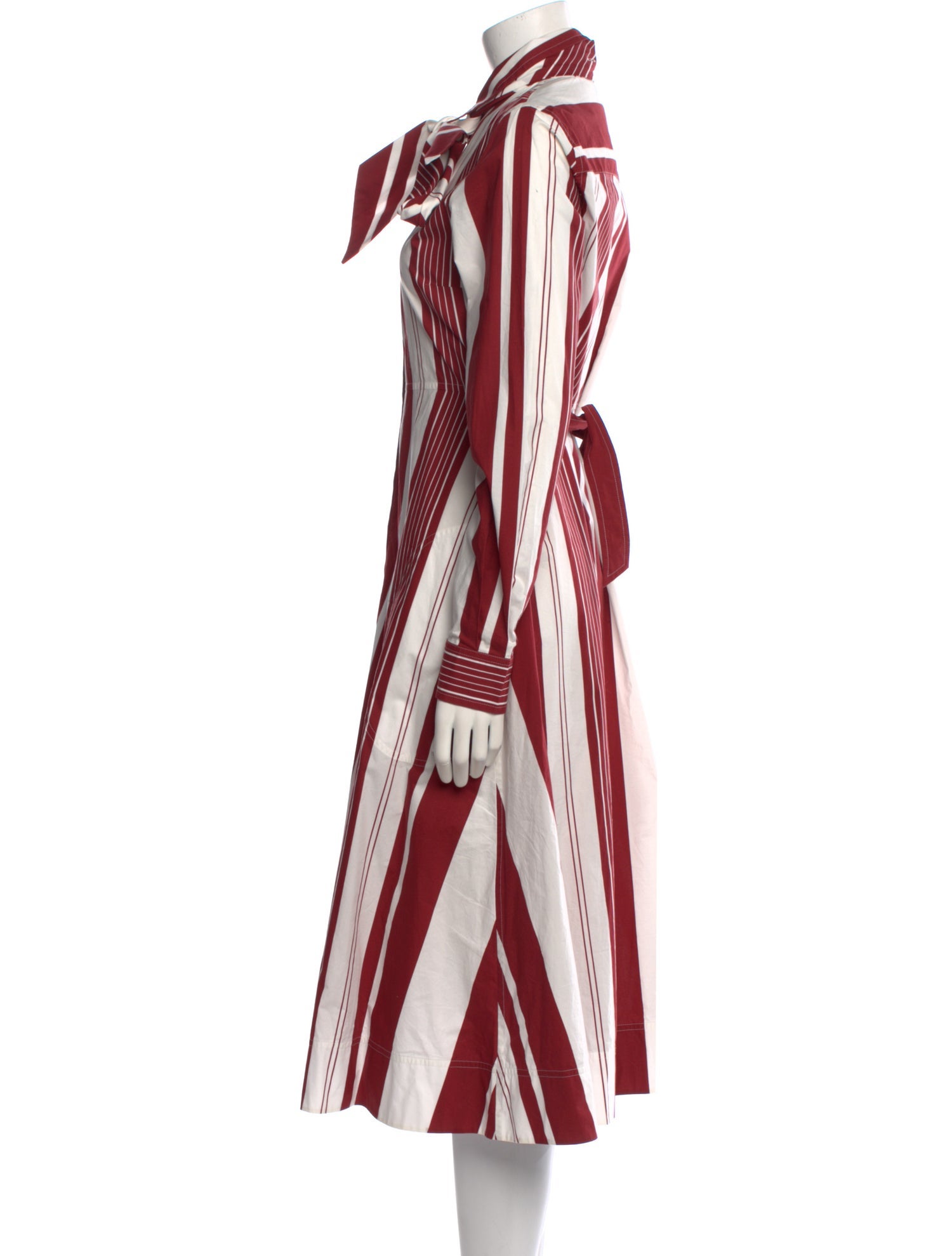 Celine Striped Midi Length Dress