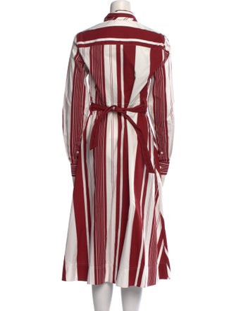 Celine Striped Midi Length Dress