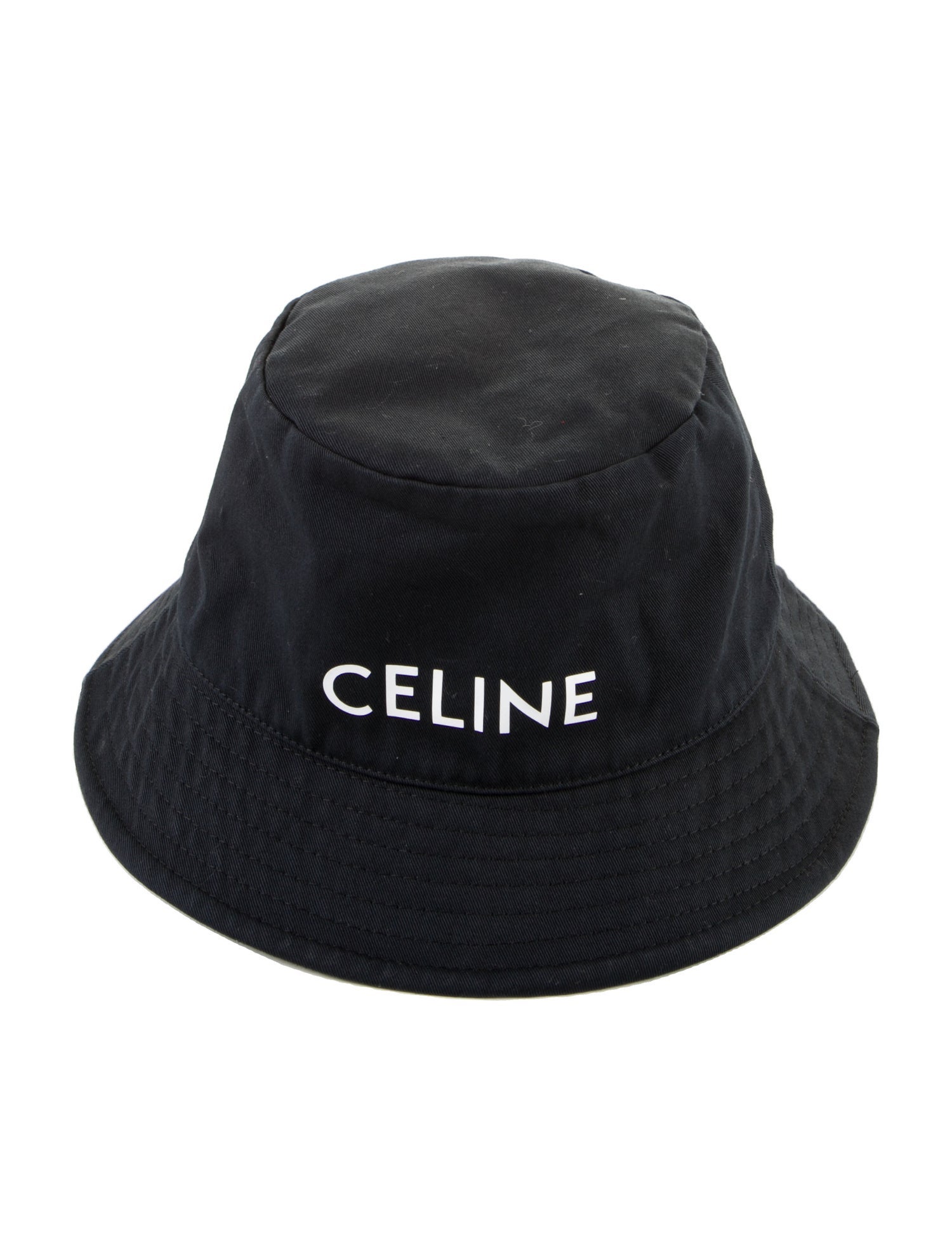 Celine Canvas Logo Bucket Hat