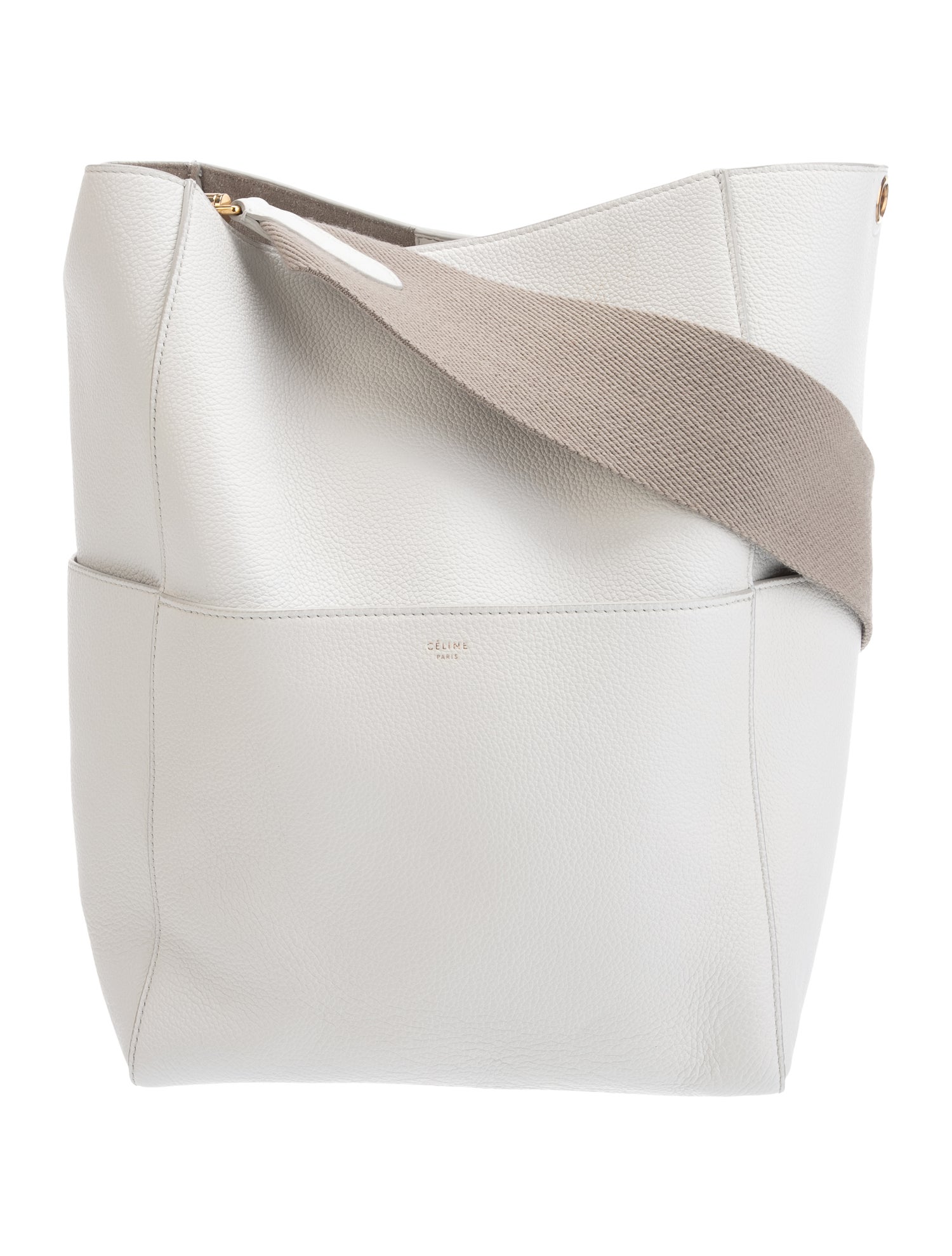 Celine Leather Seau Sangle Medium