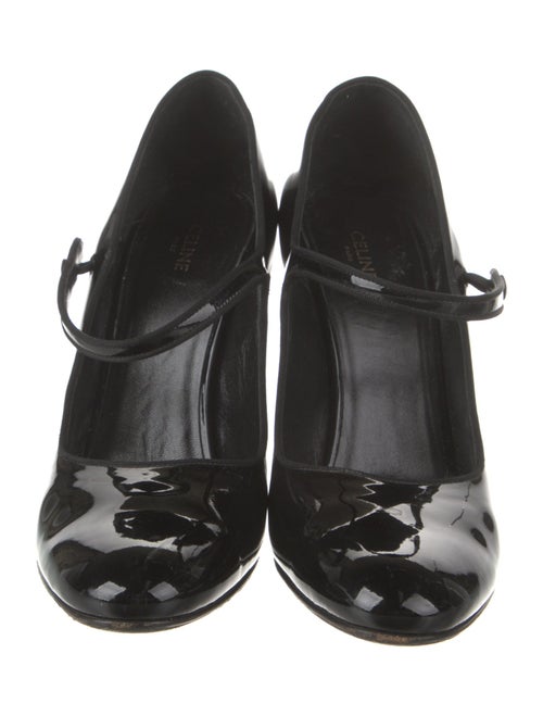 Celine Patent Leather Grosgrain Trim Pumps