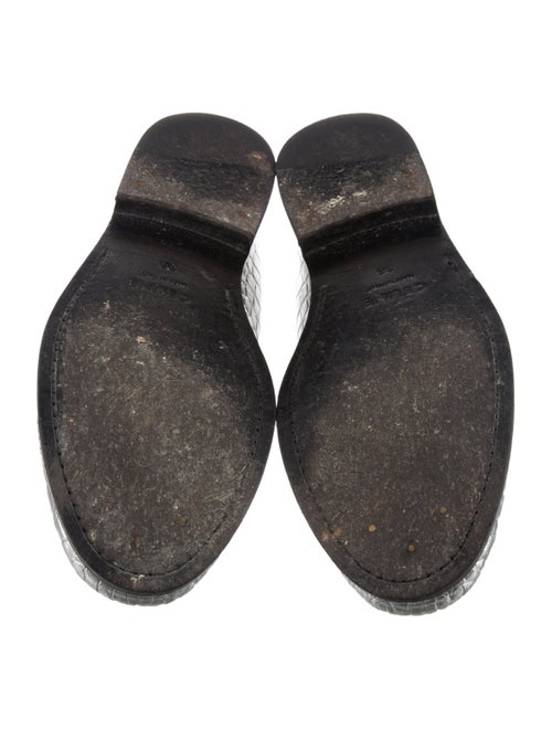 Celine Embossed Leather Loafers