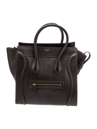 Celine Leather Luggage Micro