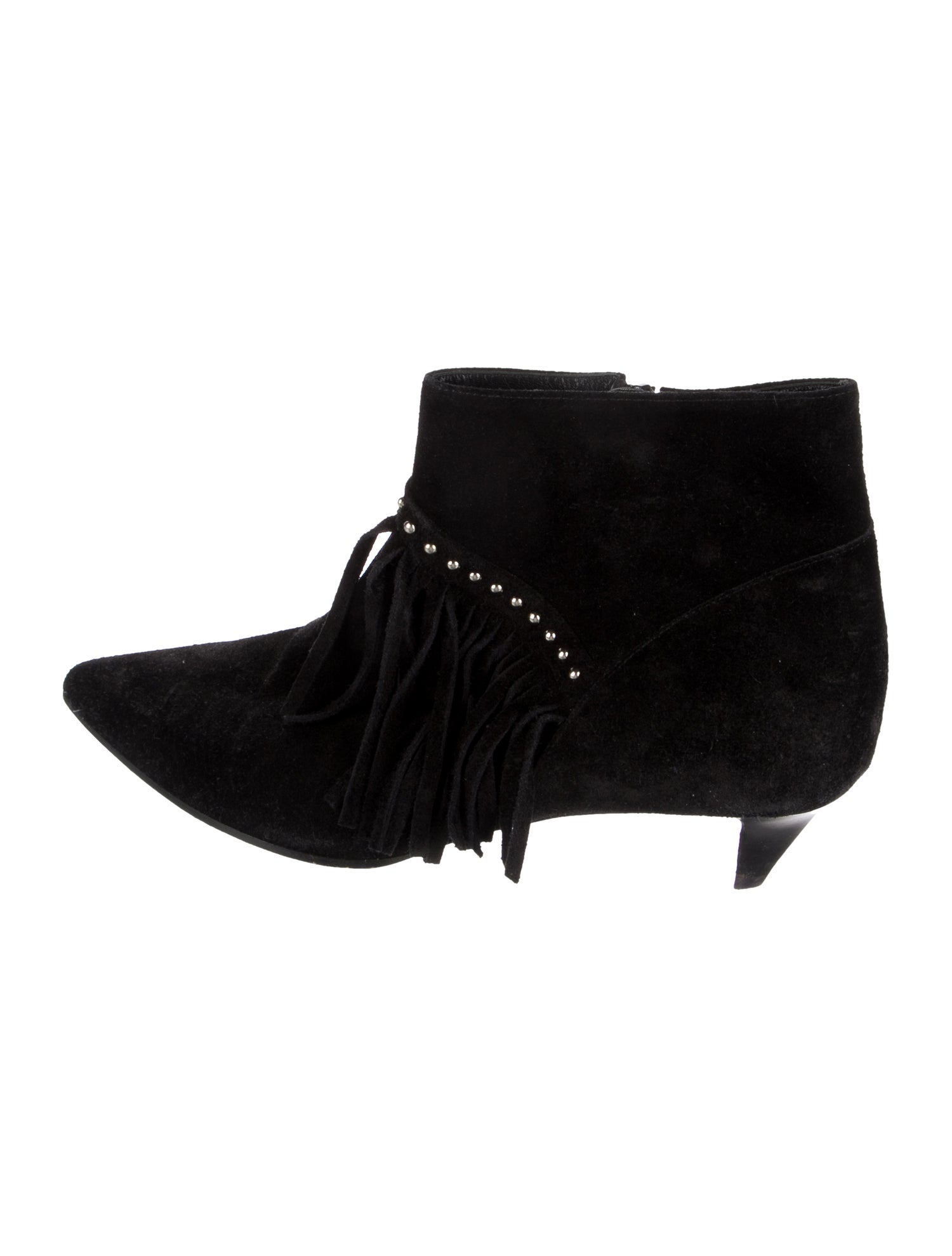 Celine Suede Studded Accents Boots