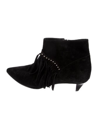Celine Suede Studded Accents Boots