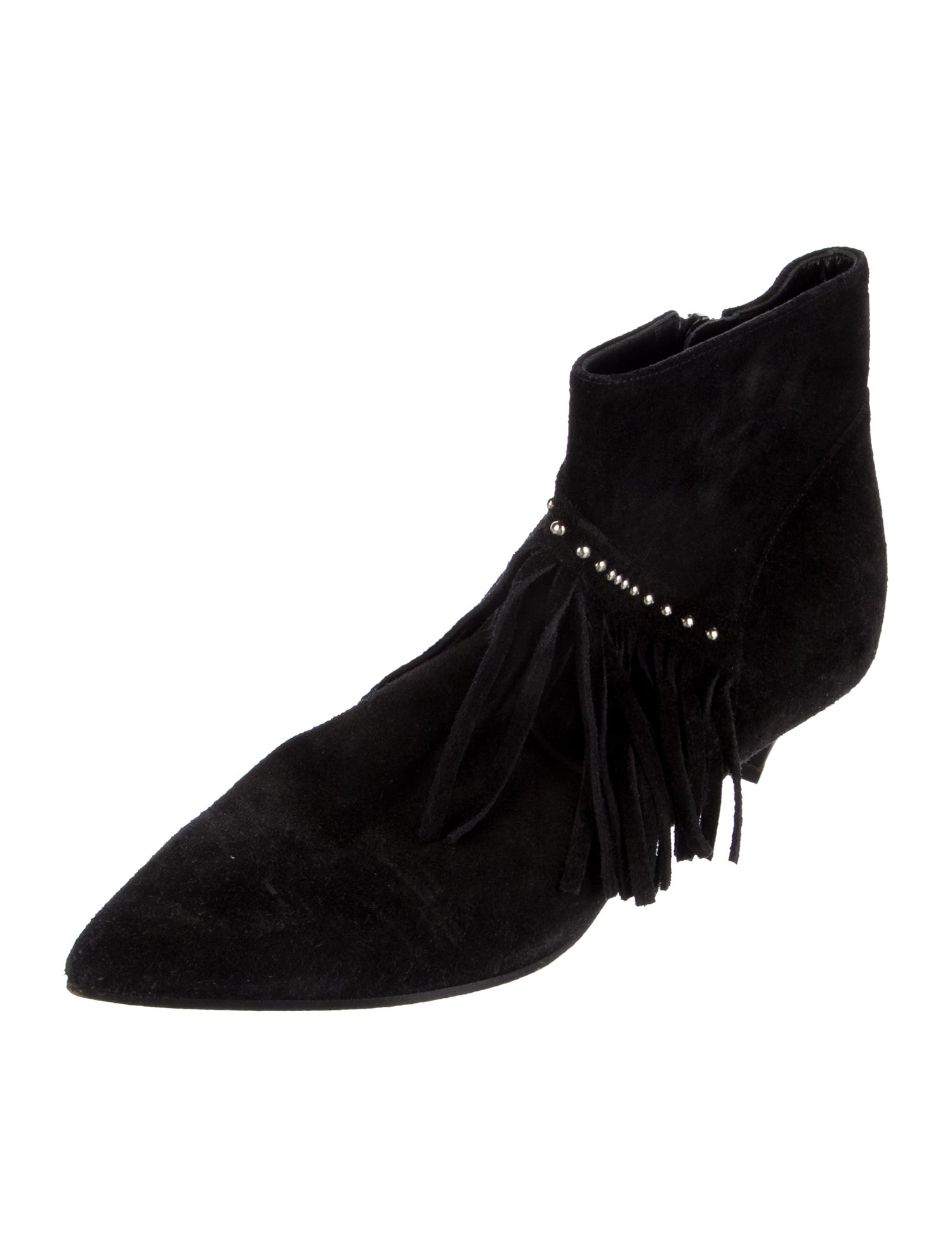 Celine Suede Studded Accents Boots