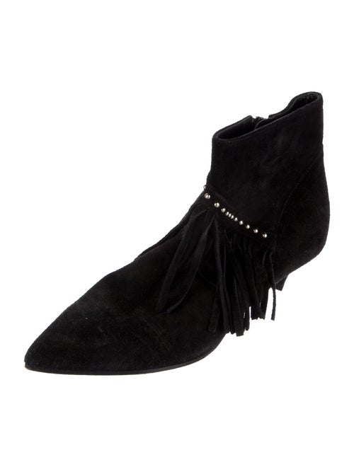 Celine Suede Studded Accents Boots