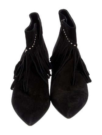 Celine Suede Studded Accents Boots