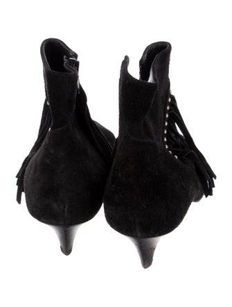 Celine Suede Studded Accents Boots