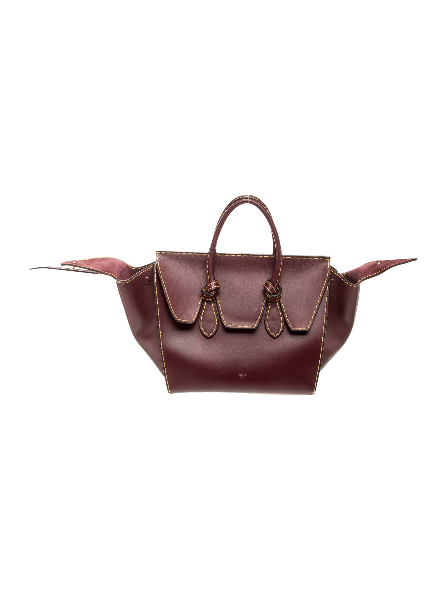 Celine Leather Tie Tote Small
