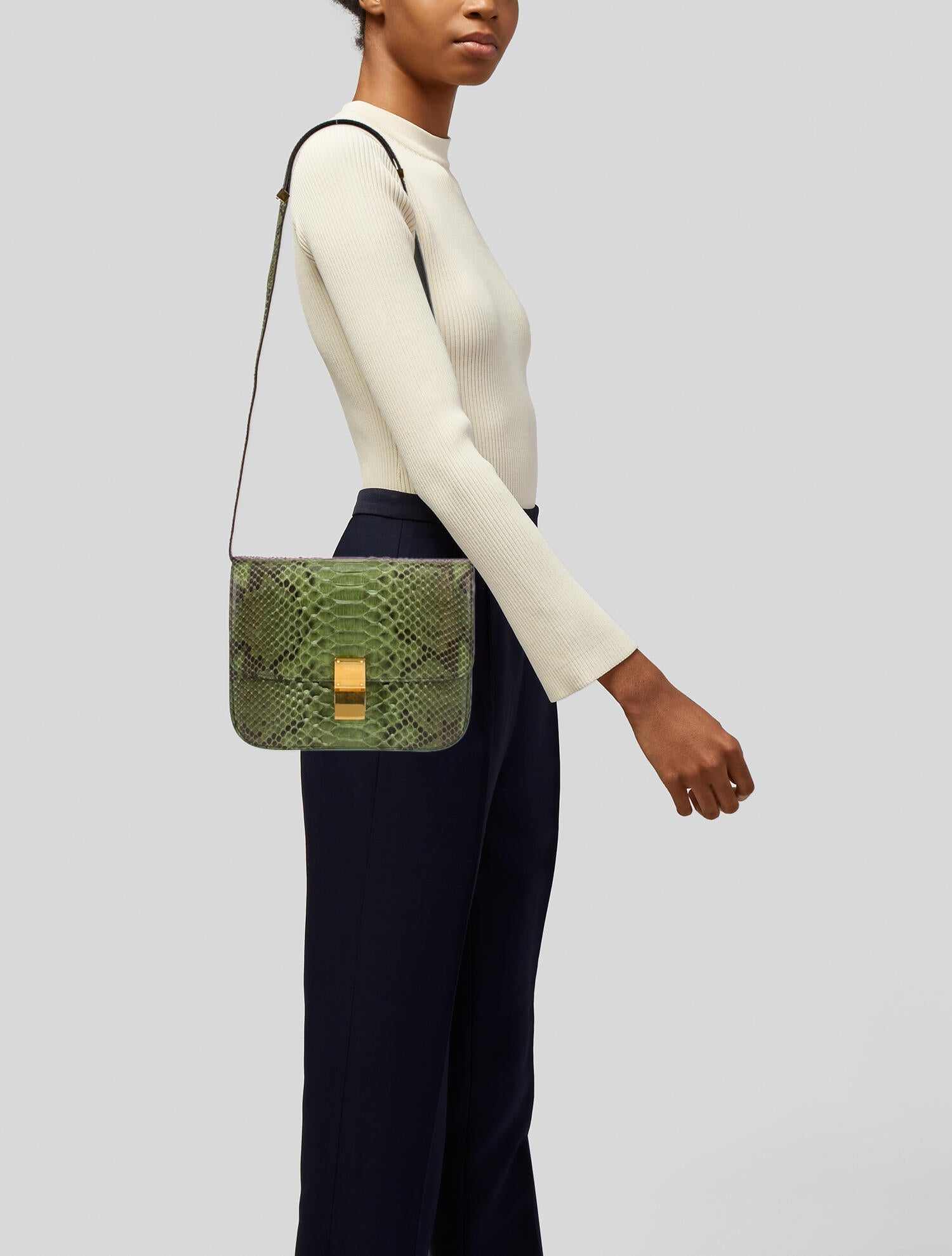 Celine Python Shoulder Bag