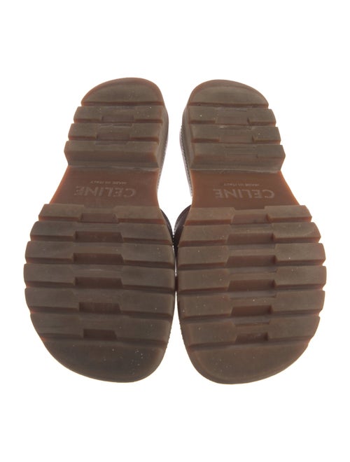 Celine Triomphe Leather Slides