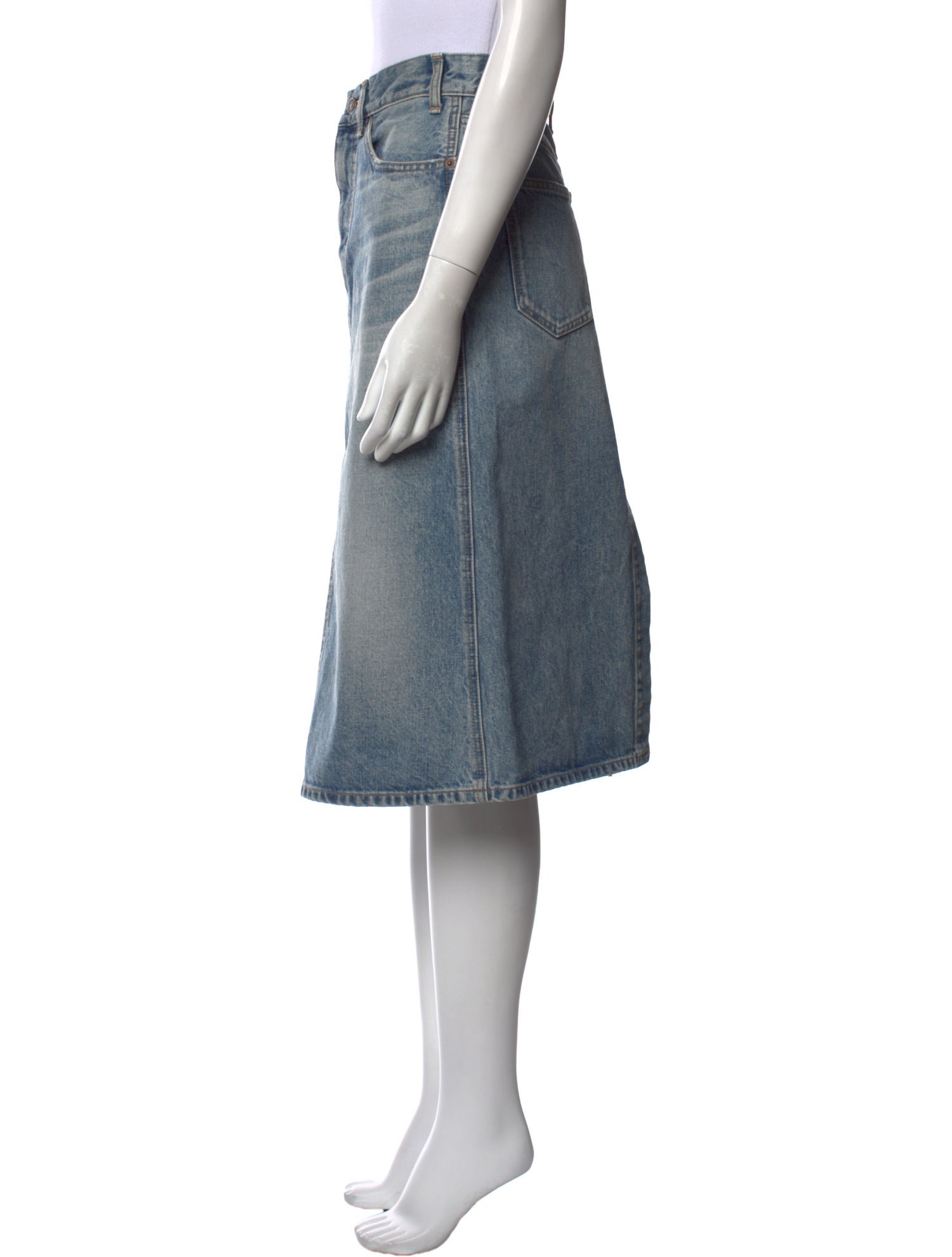 Celine Distressed Accents Knee-Length Skirt w/ Tags