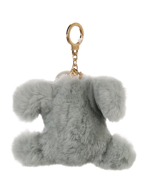 Celine Faux Fur and Leather Bag Charm